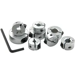 8pc Silver Imperial Positioning Ring Open Type Optical Shaft Fixing Ring Shaft Sleeve Limit Ring Locking Positioning Ring Tool