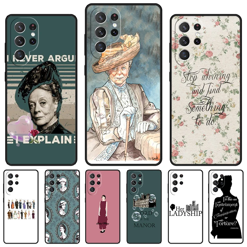 Downton Abbey TV Series phone case For Samsung Galaxy S24 S25 S23 S22 Ultra Note 10 20 Plus S20 S21 FE Cover