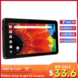 M7 Android 9.0 Tablet PC Quad Core, 7 