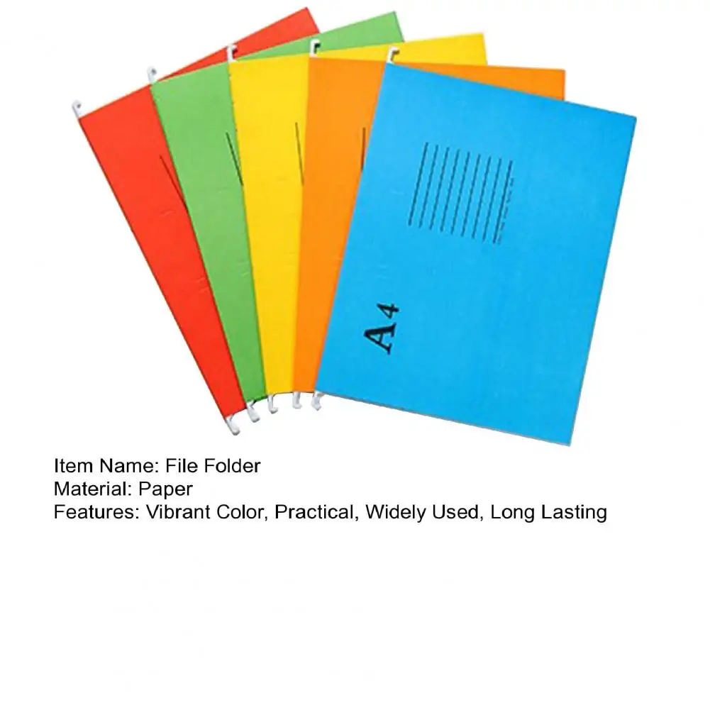 20 Pcs Hanging File Folders Document Organizer With Tabs For Identify File Clip Board Assorted Color Document Organization Tool