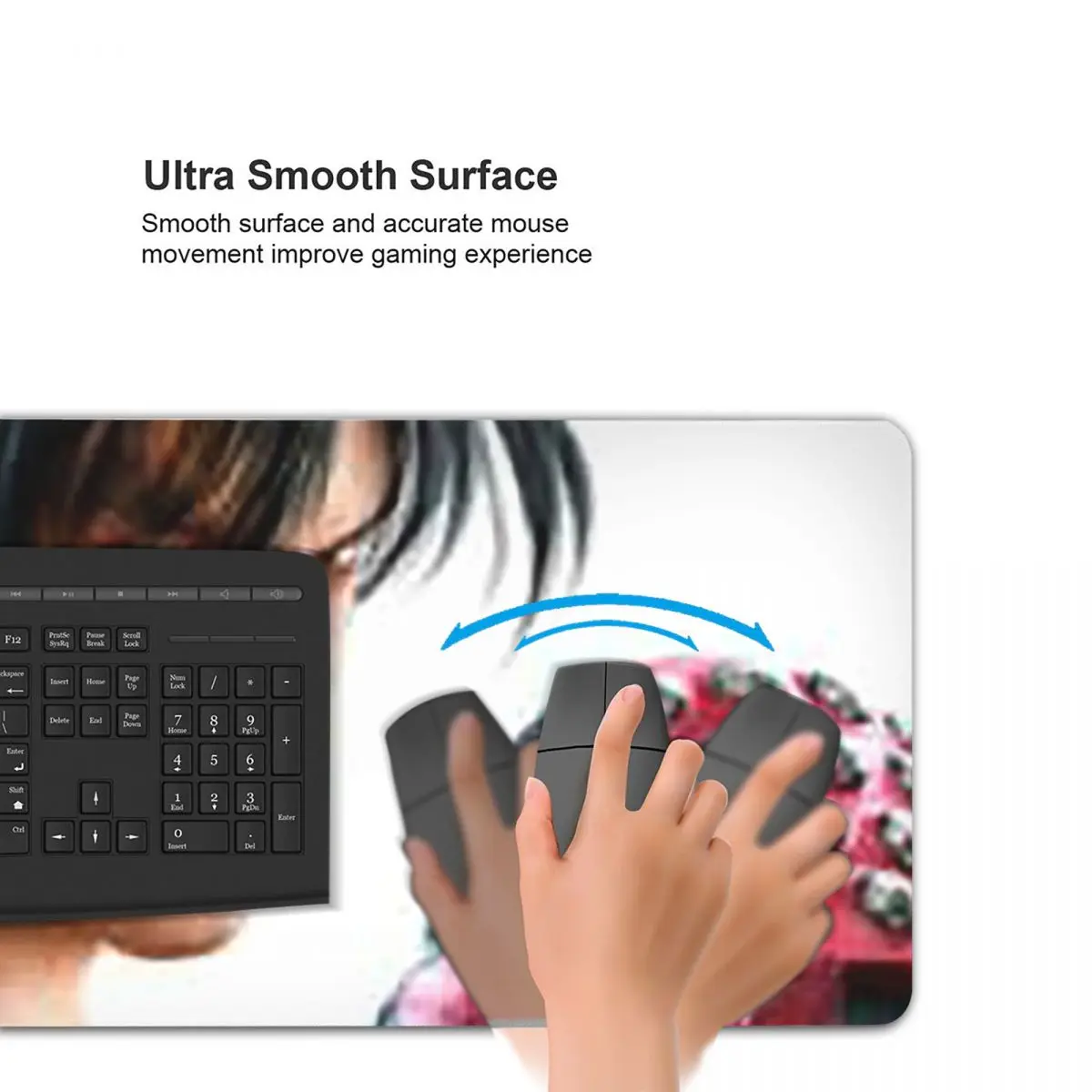 Tekken 7 Jin Kazama Pad Gaming Large Mouse Pad Computer Keyboard Mouse Mat Gaming Laptop Desk Mat Office Accessories Table Mats