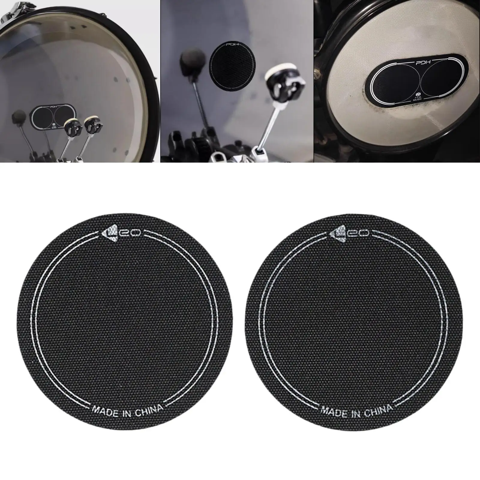 Mute Drumhead Patch Kick Drum Pedal Protector Replacement Sticker for Accessories for Drums