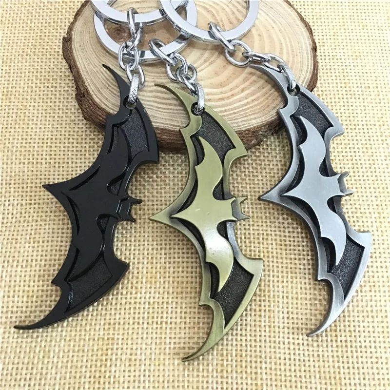 

Creative Bat Metal Keychains Cosplay Props llaveros Gifts Men Women Keyring Backpack Accessories