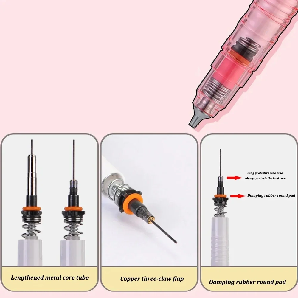 1pcs Zebra Delguard Mechanical Pencil and Refill Limited MA85 Low Center of Gravity 0.5mm Continuous Refill Painting Supplies