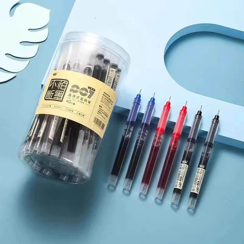 

White Dot 007 Liquid Gel Pen, Carbon Ink Signature Rollerball Pen