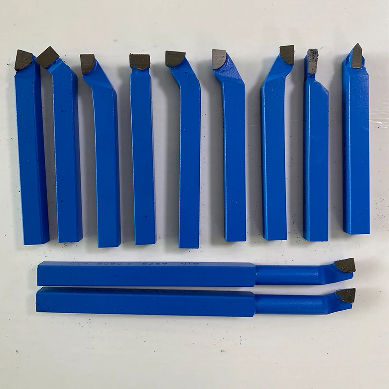 Carbide Brazed Tipped Turning Tool Bit Sets  DIJIN Brand Turning Tool Welding Tool 8x8mm Pcs for Mini Lathe