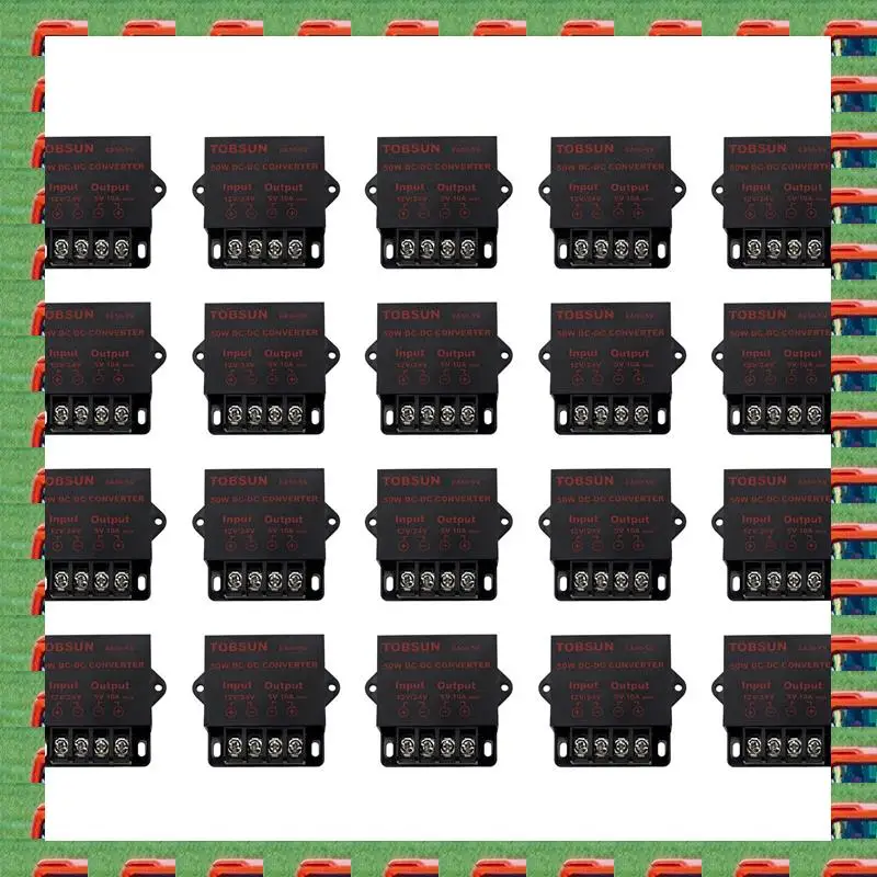 ABMO 20X 24V/12V To 5V 10A 50W Car LED Advertising Screen Power Supply Power Converter DC Transformer