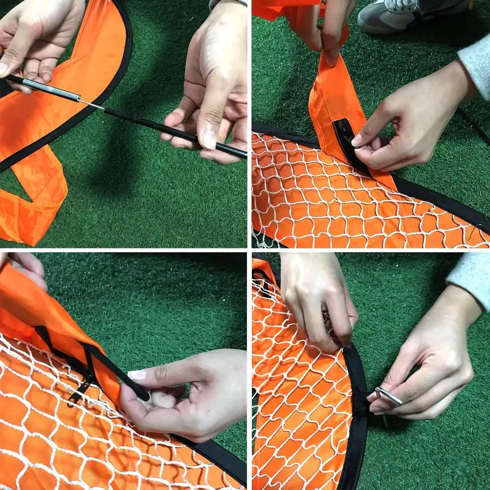 Poste de portería de fútbol emergente plegable 2 en 1 para exteriores con red de fútbol a la venta