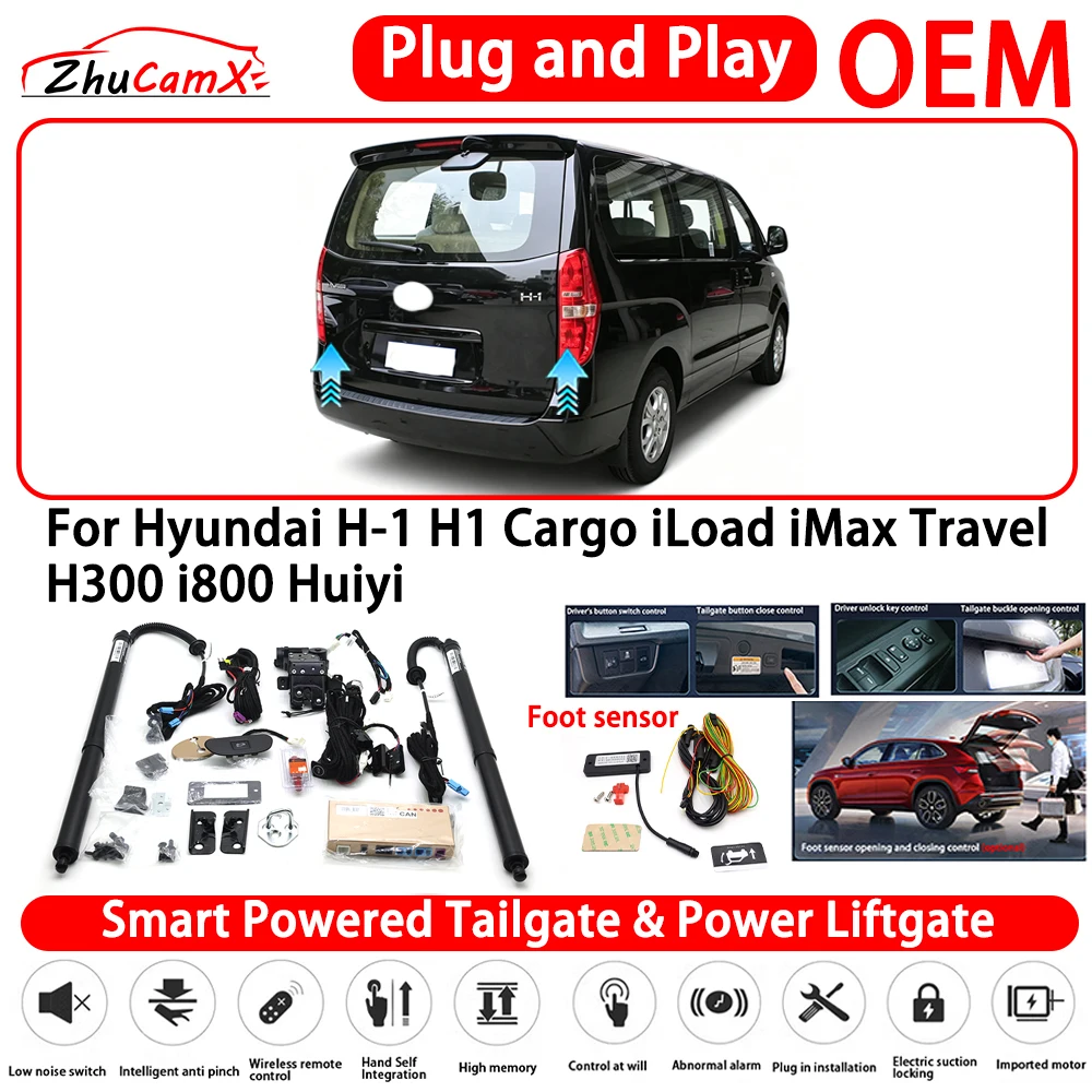 for Hyundai H-1 H1 Cargo iLoad iMax Travel H300 i800 Huiyi Smart Powered Tailgate Power Liftgate Automatic Rear Trunk Tailgate ﻿