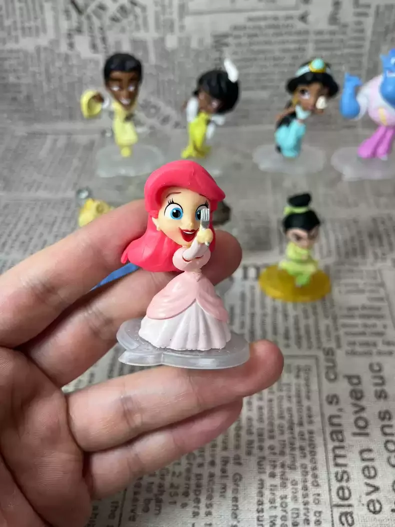 Hasbro Disney Figurki akcji Kopciuszek Ariel Jasmine Mulan Seria księżniczek Mini Model Zabawka Prezenty dla dzieci Ozdoby