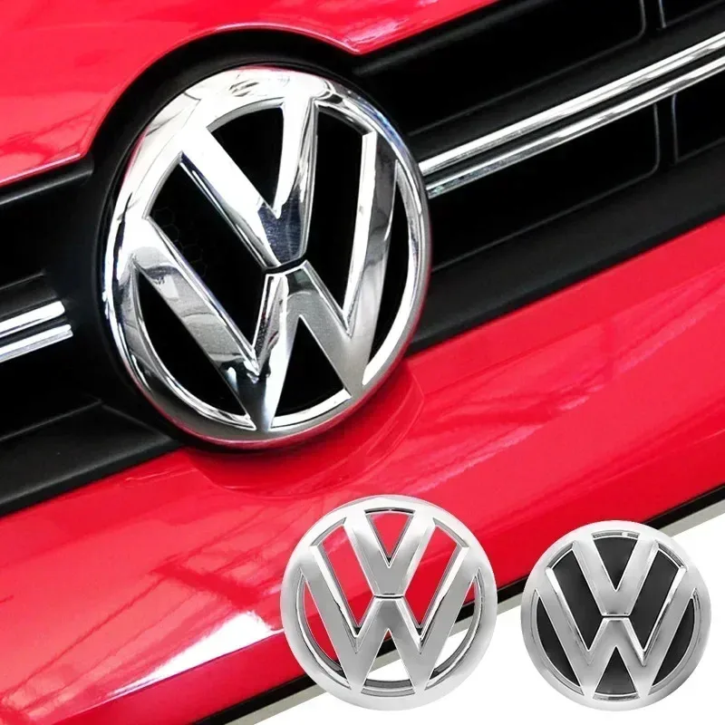

1Pc 3D ABS Car Front Logo Grille Badge Trunk Badge For Volkswagen Polo 2011-2013 6R0853600A 35D853630 Auto Replacement Accessory