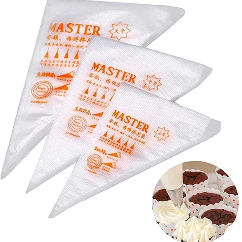 20/50/100pcs Disposable Pastry Bags Cake Whipped Cream Piping Bag for Cake Design Decorating Tools Kitchen Baking Accessories