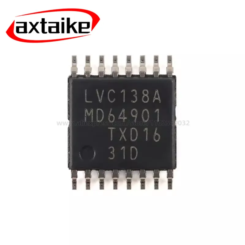 10PCS 74LVC138APW 74LVC138 LVC138A 74LVC138APW,118 SN74LVC138APWR LC138A TSSOP-16 Encoders Decoders Multiplexers SMD IC
