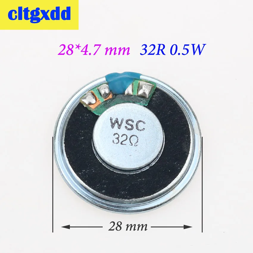 Cltgxdd-altavoz electrónico de audio circular, dispositivo ultrafino de 8 ohmios, diámetro 20, 23, 26, 28, 30, 32, 36, 40, 50 MM, 8R, 0,5 W/1W/2W, 2