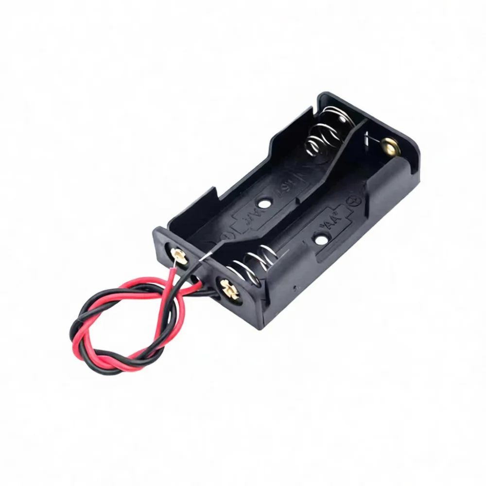 Diy Electronics Holder - AA Battery Holder Case With Cover
