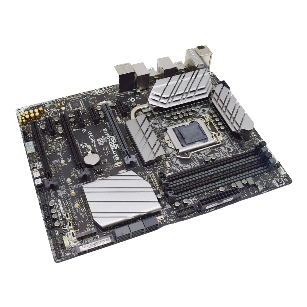 Imagem -04 - Placa-mãe Lga 1151 Intel Z170 Ddr4 64gb Sata Iii M.2 Pci-e 3.0 M.2 Usb 3.1 Atx Suporta o Core da Geração I361 Asus-z170-deluxe