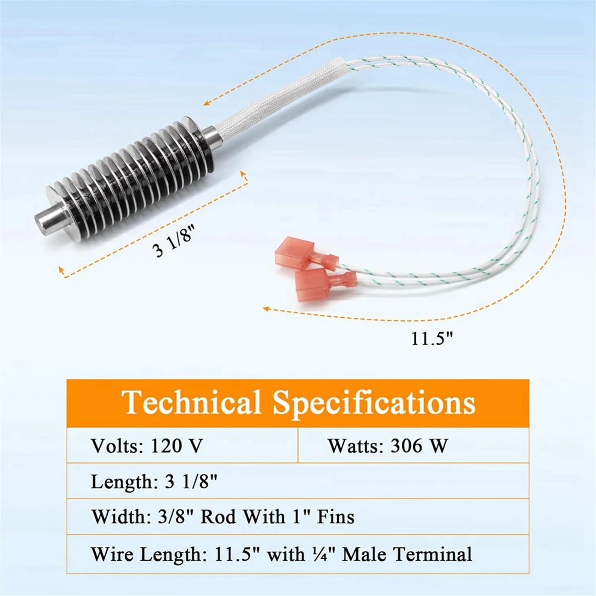 Encendedor de 17 aletas para Estufa de pellets Harman Advance,Accentra 52i, 3-20-677200, P68,XXV,P43,P61