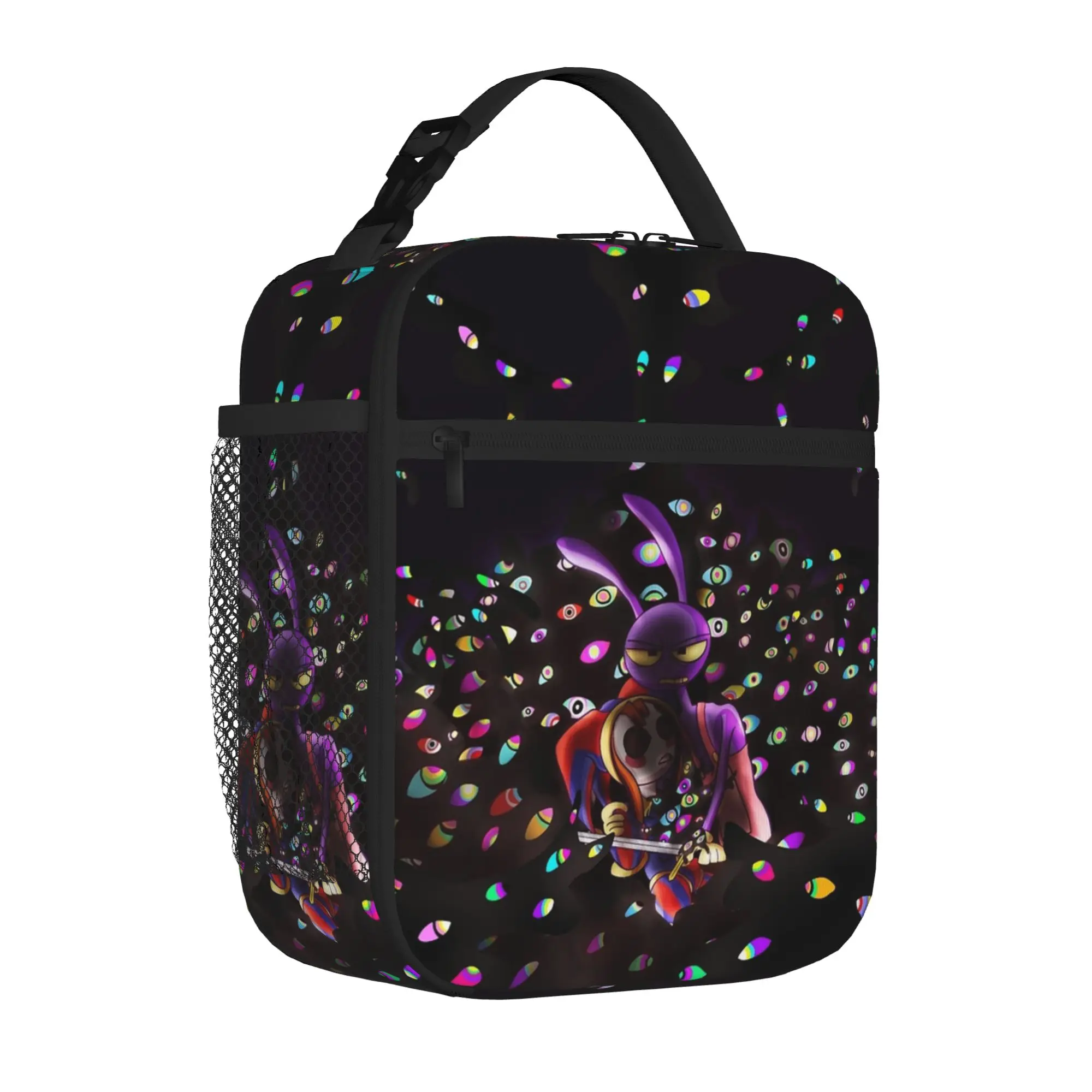 Pomni Jax Digitals Circus Thermal Insulated Lunch Bags for Picnic Portable Food Container Bags Thermal Cooler Lunch Boxes
