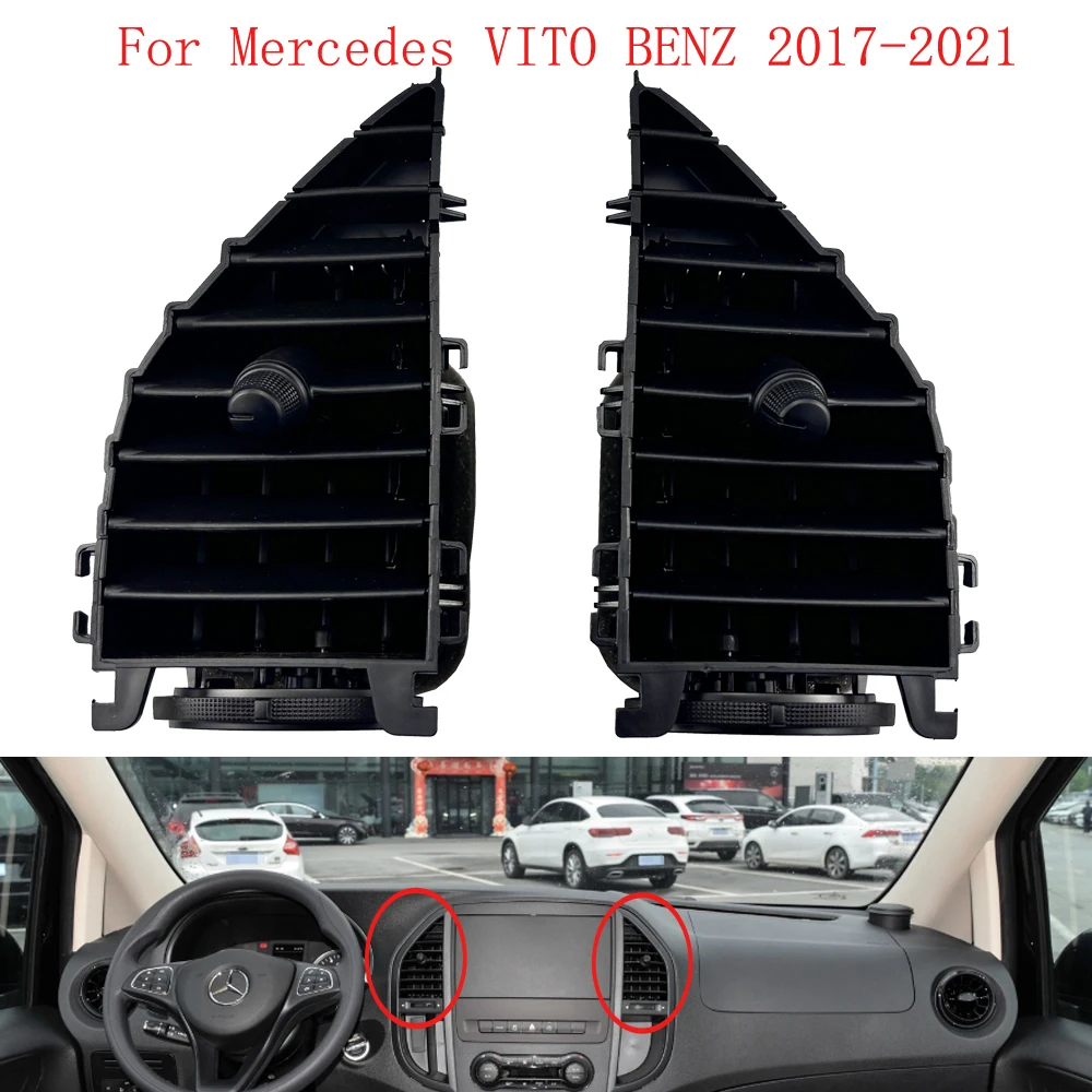 

HUIYAN For Mercedes VITO BENZ 2017-2021 Car Front AC Air Conditioner Air Condition Vent Grille Outlet Panel Cover Replacement