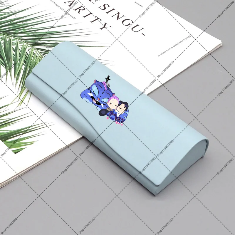 Kpop شيطان الصيادين نظارات حالة الكرتون أنيمي نمط مطبوعة النظارات الشمسية صناديق الضغط مقاومة صندوق تخزين هدايا عيد ميلاد جديد