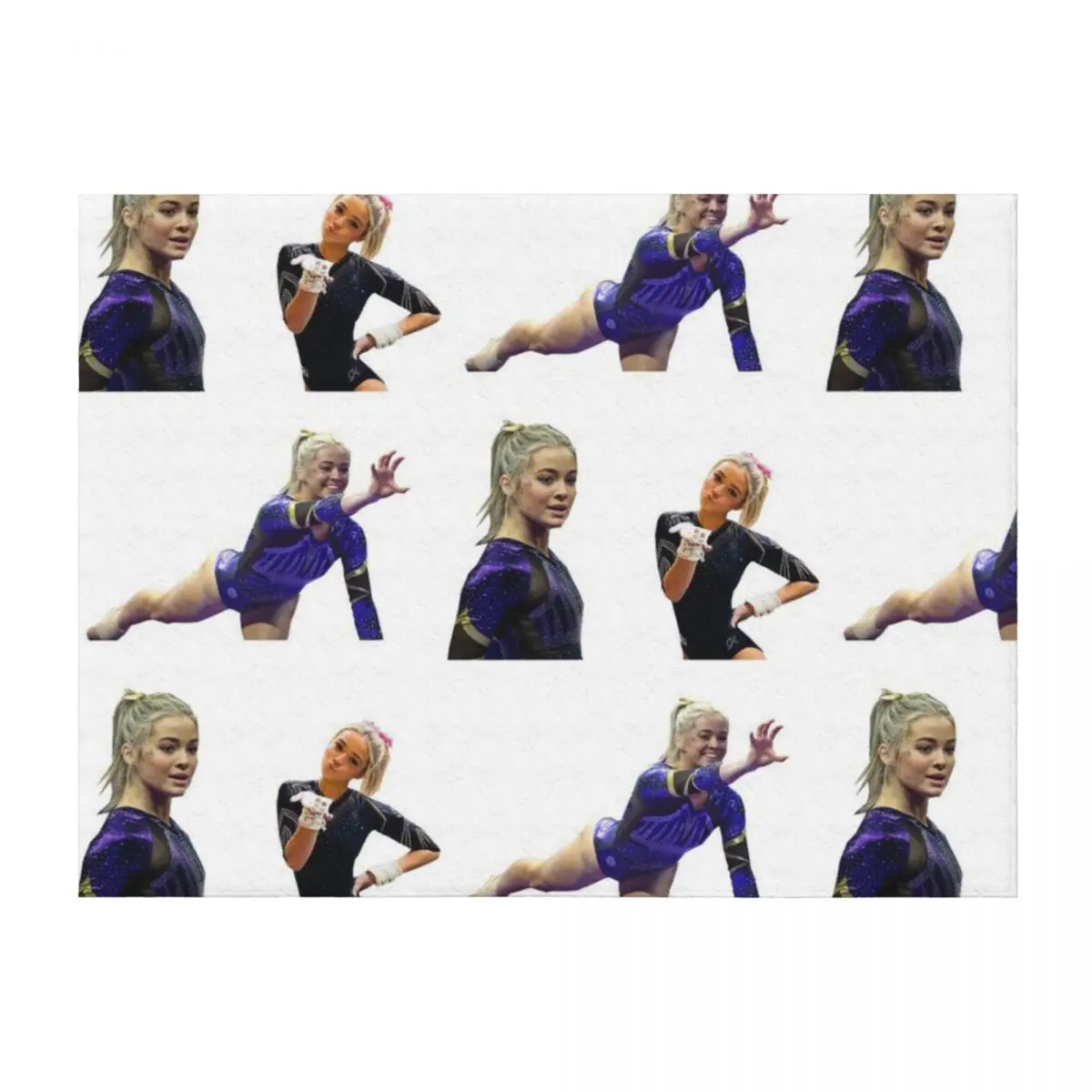 

Livvy Olivia Dunne pack Throw Blanket Single Sofas sofa bed Flannels Blankets