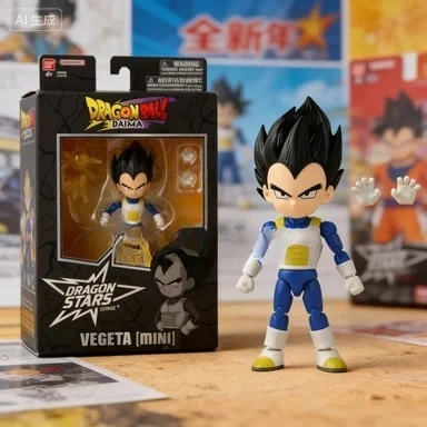 Sonderangebot: Original Neue Dragon Ball Anime-Figur Son Goku Vegeta IV, PVC-Figur mit Beweglichen Gelenken, Geburtstags-Dekoration