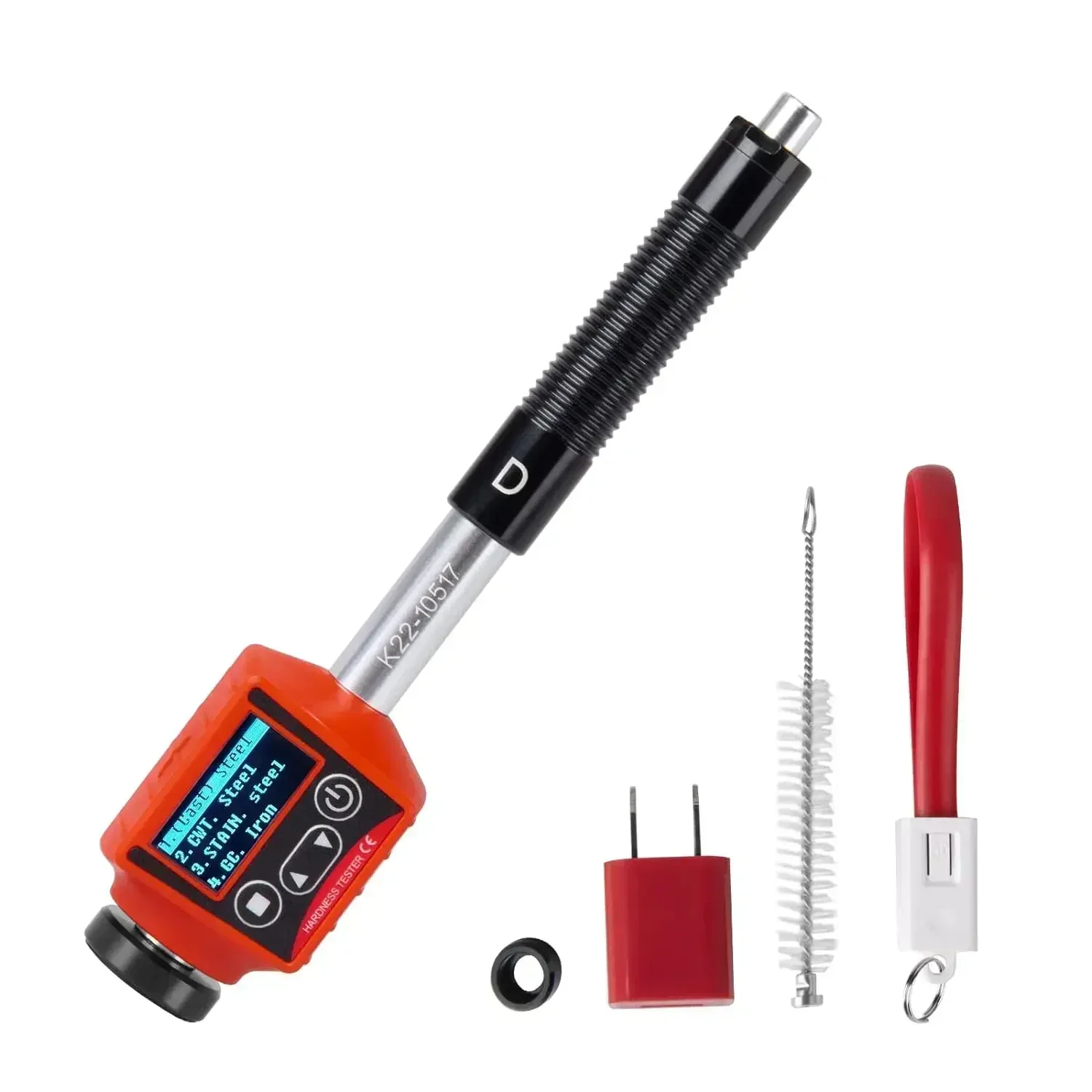 Metal Leeb Hardness Tester for Alloy 6-in-1 Tool Steel Stainless Cast Iron Copper-zinc-Aluminum New In Alloy Forged Steel Metal