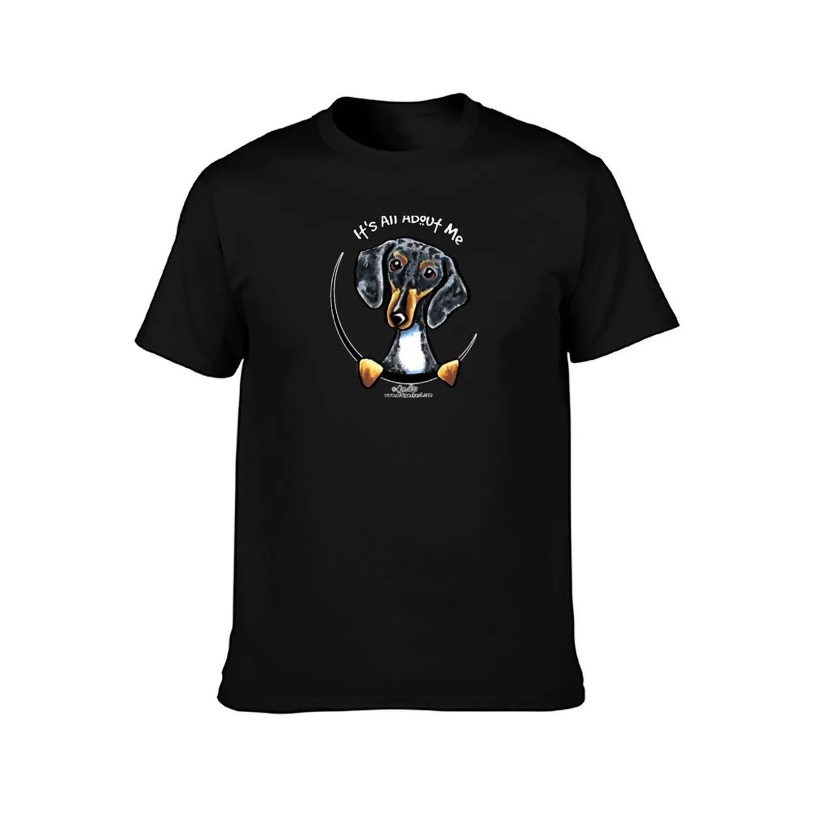 Smooth Dapple Dachshund :: It's All About Me T-Shirt Minimal Art Print T-Shirt