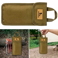 8.66 X 4.92 X 1.18 In Tent Peg Bag with Handle Nail Pouch Portable Tent Stake Storage Bag for Hiking Outdoor Use Camping