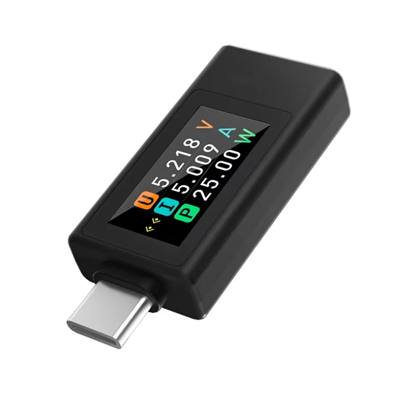 

AT19-KWS-1902L Multi-Function USB Type-C Tester Voltage Ammeter Power Meter 4-30V Maximum 12A Power Off Storage Function