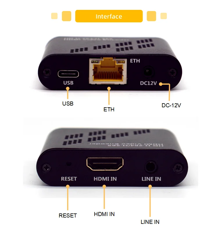 Imagem -05 - Linkpi Tinyenc1 Hdmi Codificador 1080p Rtmp Rtsp H265 Transmissão ao Vivo Novo