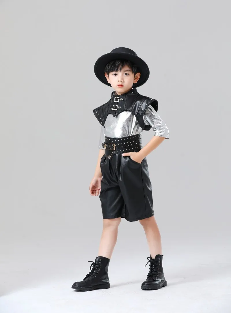 ملابس ميتا يونيفرس للأطفال للأولاد والبنات، ملابس أداء تحسس التكنولوجيا، محارب المستقبل الفضي، أزياء الخيال العلمي الرائعة