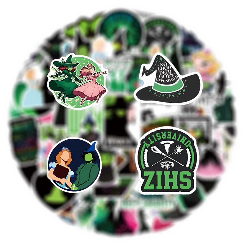 

10/30/50/110pcs Wicked Part One Movie Stickers Cartoon Graffiti Sticker Skateboard Luggage Phone Waterproof Decals Decoration