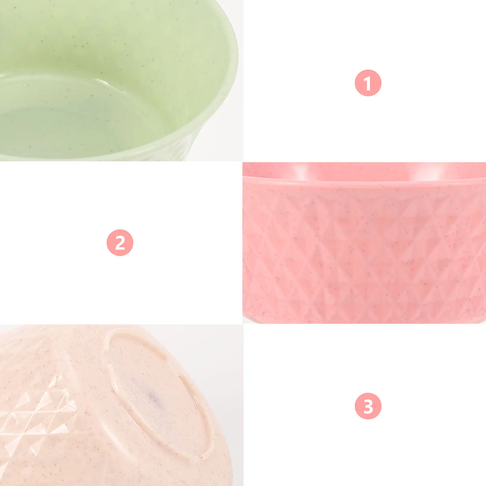 

8Pcs Wheat Straw Bowls Set Smooth Edges Lightweight Heat Resistant Stackable Non Slip Rice Salad Noodle Soup Bowls Home Kitchen