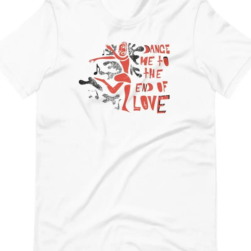 Leonard Cohen Dance Me To The End Of Love Cubism T-Shirt