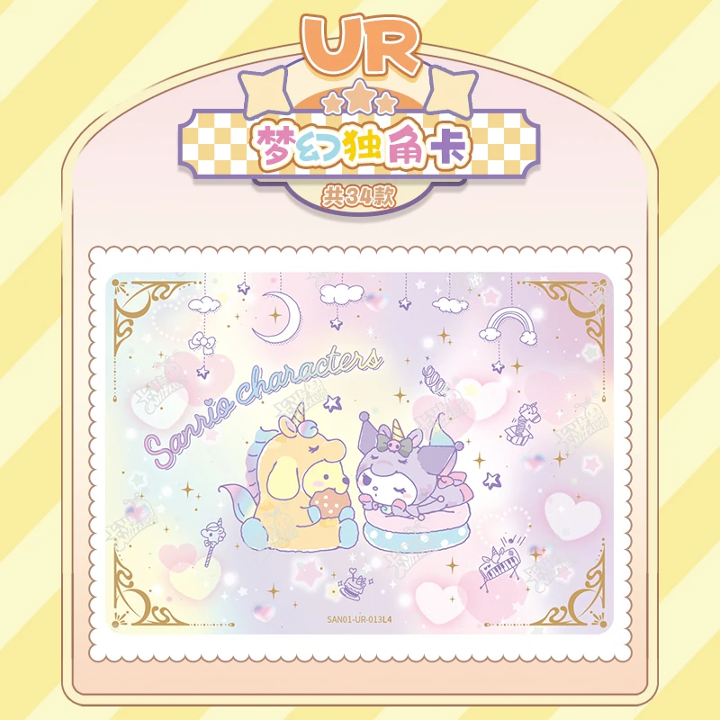 KAYOU ของแท้ซานริโอซีรีส์การ์ดอะนิเมะซินนามอนโรล คุโรมิ มายเมโลดี้สาวน่ารักของเล่นของขวัญวันเกิดคอลเลกชันการ์ด