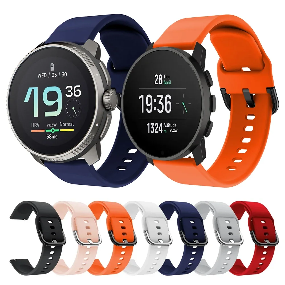 22mm Armbänder Für Suunto RACE/Vertikale Uhr Band Ersatz Zubehör Für Suunto 5/9 Peak Pro Silikon Armband armband