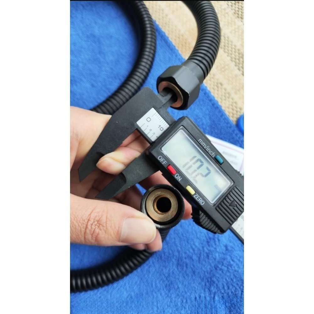 304 Stainless Steel PVD Black Water Inlet Hose 50cm G1/2×1/2 Thread Toilet Connection Pipe Bathroom Plumbing Accessory