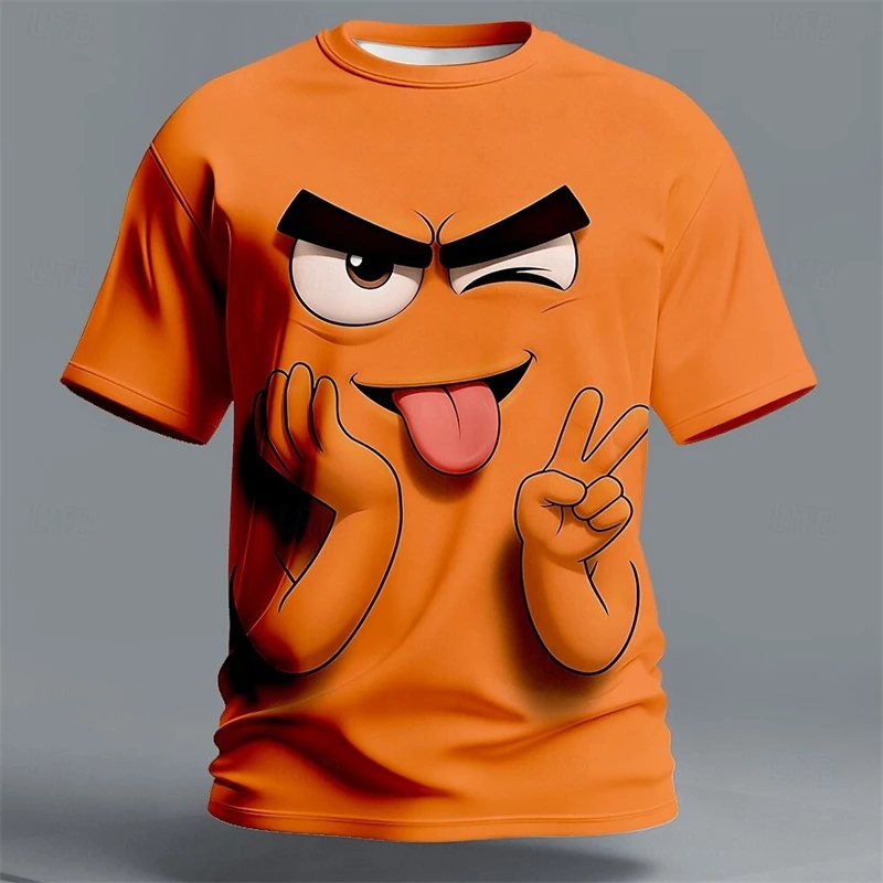 Fashionable Summer 3D Printed Large-sized Men's T-shirt with Breathable and Quick-drying Properties Suitable for Daily Wear