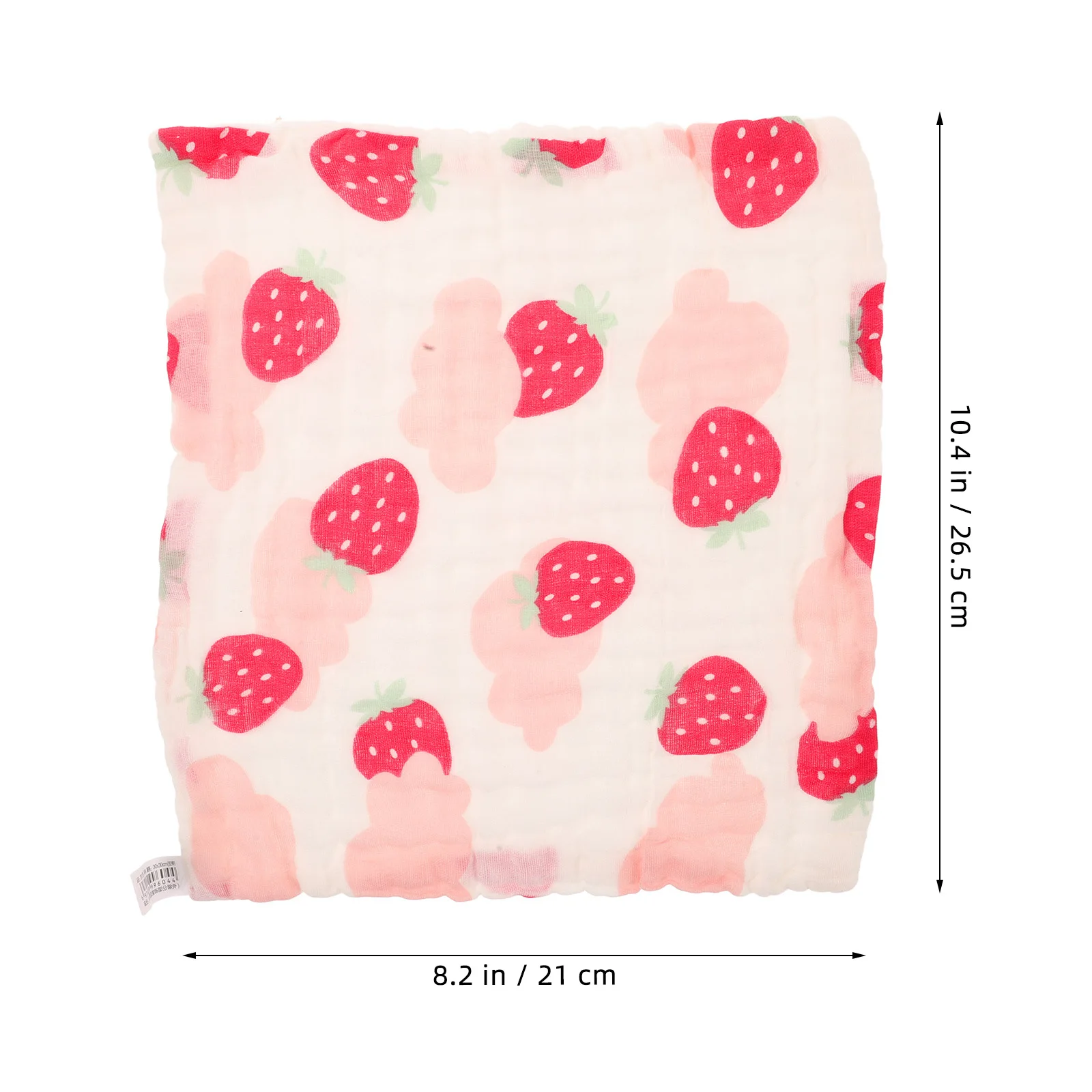 المرايل الطفل الشاش 30X30 سم لينة ماصة الفراولة طباعة الوليد لعابه المرايل للرضع للجنسين ملابس التجشؤ #3