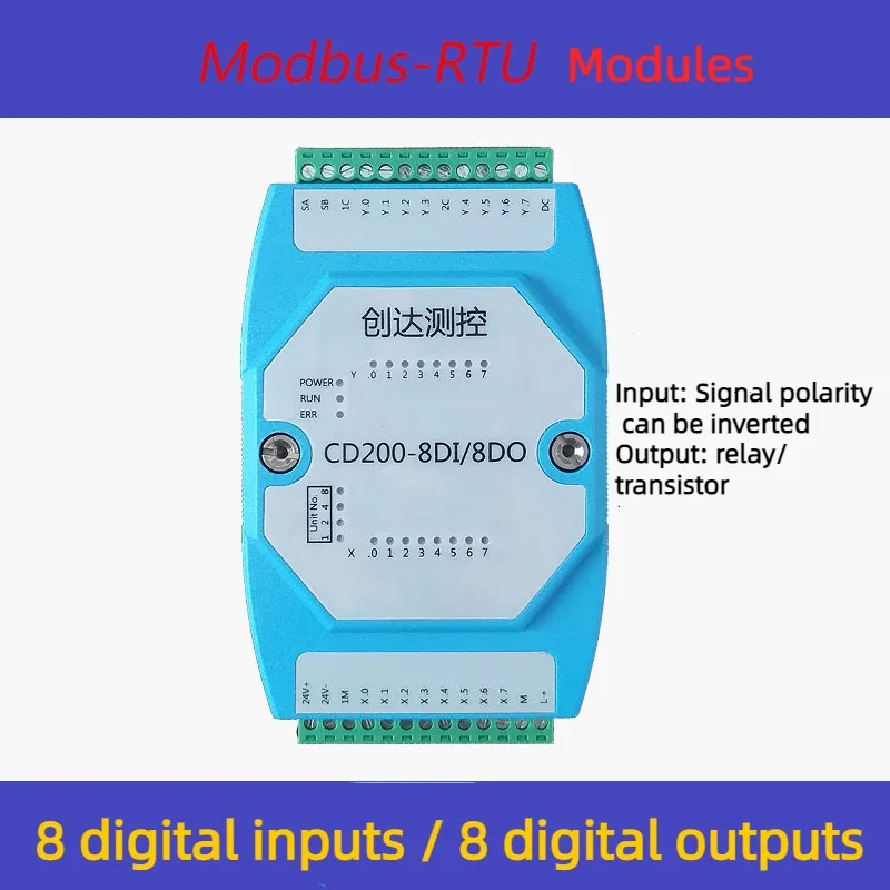 

Digital Input and Output Module Isolated 8DI/8DO MODBUS Communication
