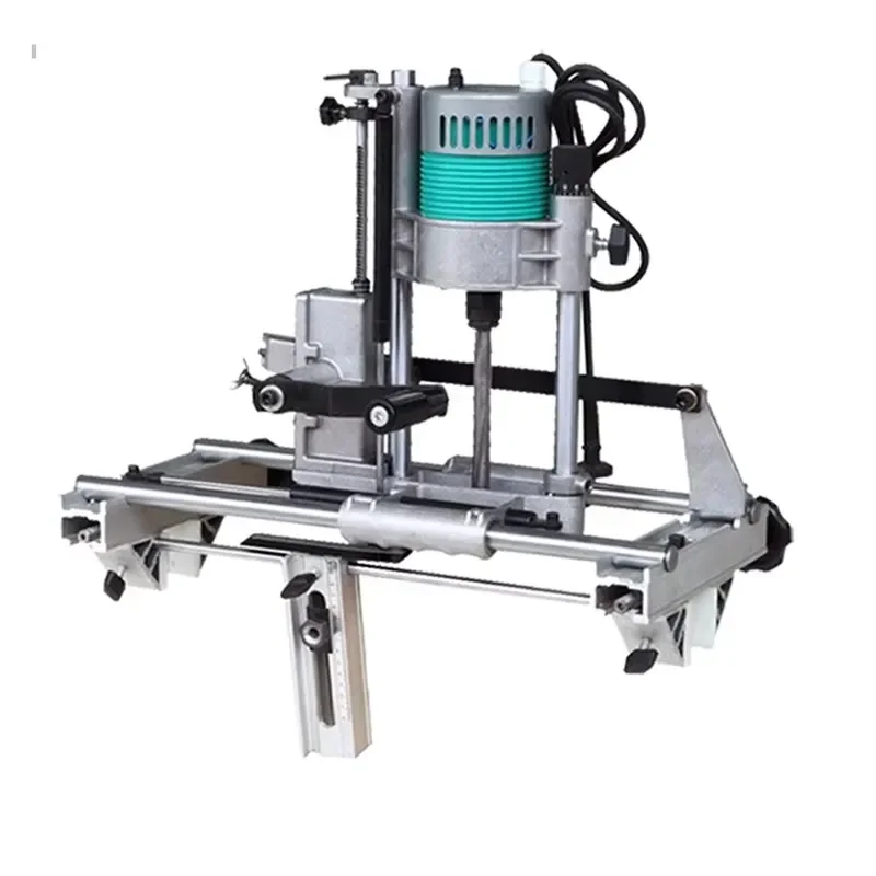 Professional Portable Mortiser and Drill for Woodworking on Door Holes with Chisel Bits - Wood Mortiser Machine