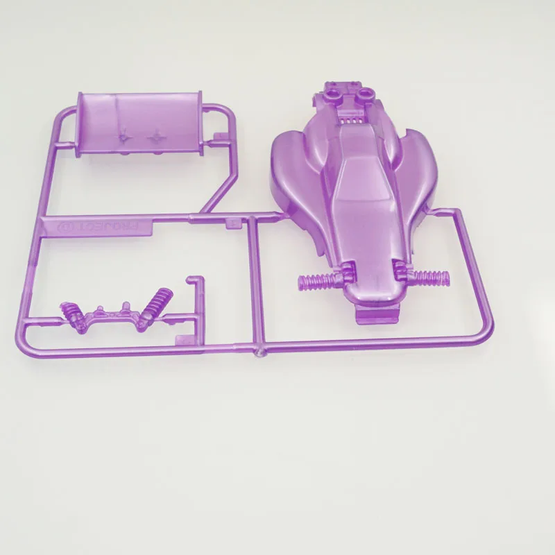homemade tamiya mini 4wd racing car ASTUTE shell black/white/purple/clear pink
