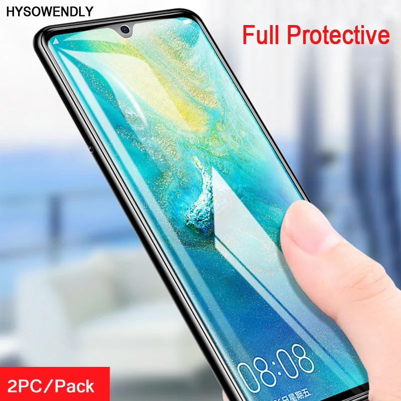 

HYSOWENDLY 2pc 2.5D 9H Full Protective Tempered Glass for Huawei Mate 9 10 20 P20 P30 Pro Lite Honor 9 10 Lite Screen Film Cover