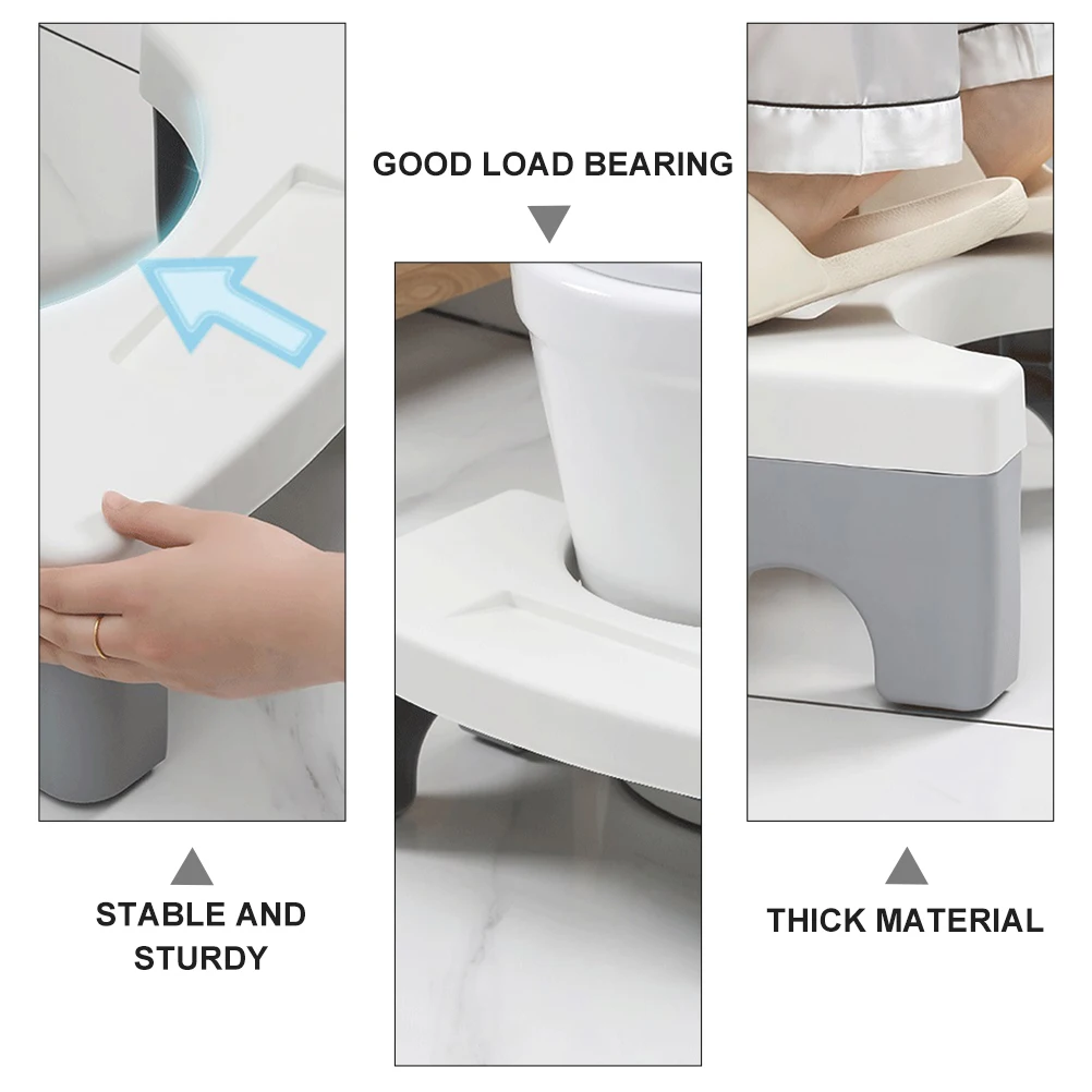 

Folding Toilet Footstool Stable Thick Bathroom Kids Potty Step Stool Non-Slip Home Toilet Seat Step Stool For Children Adults