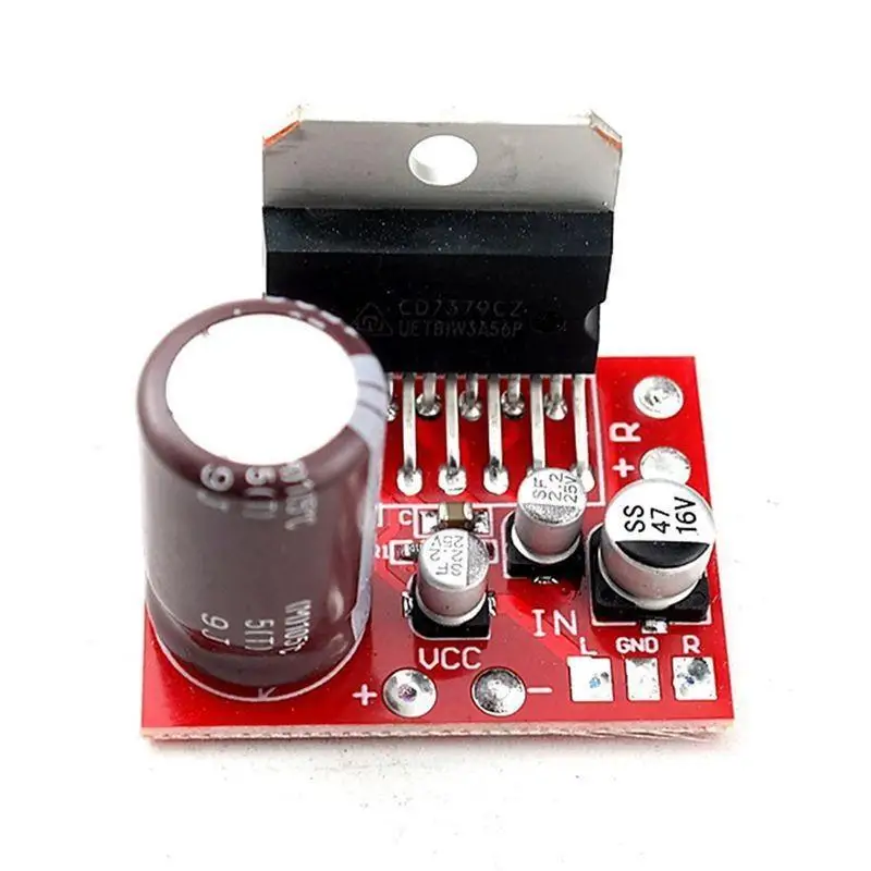 CD7379 Audio Amplifier Board 2x39W Dual Channel Stable Output Wide Voltage Range for Multi-scene Audio DIY Projects