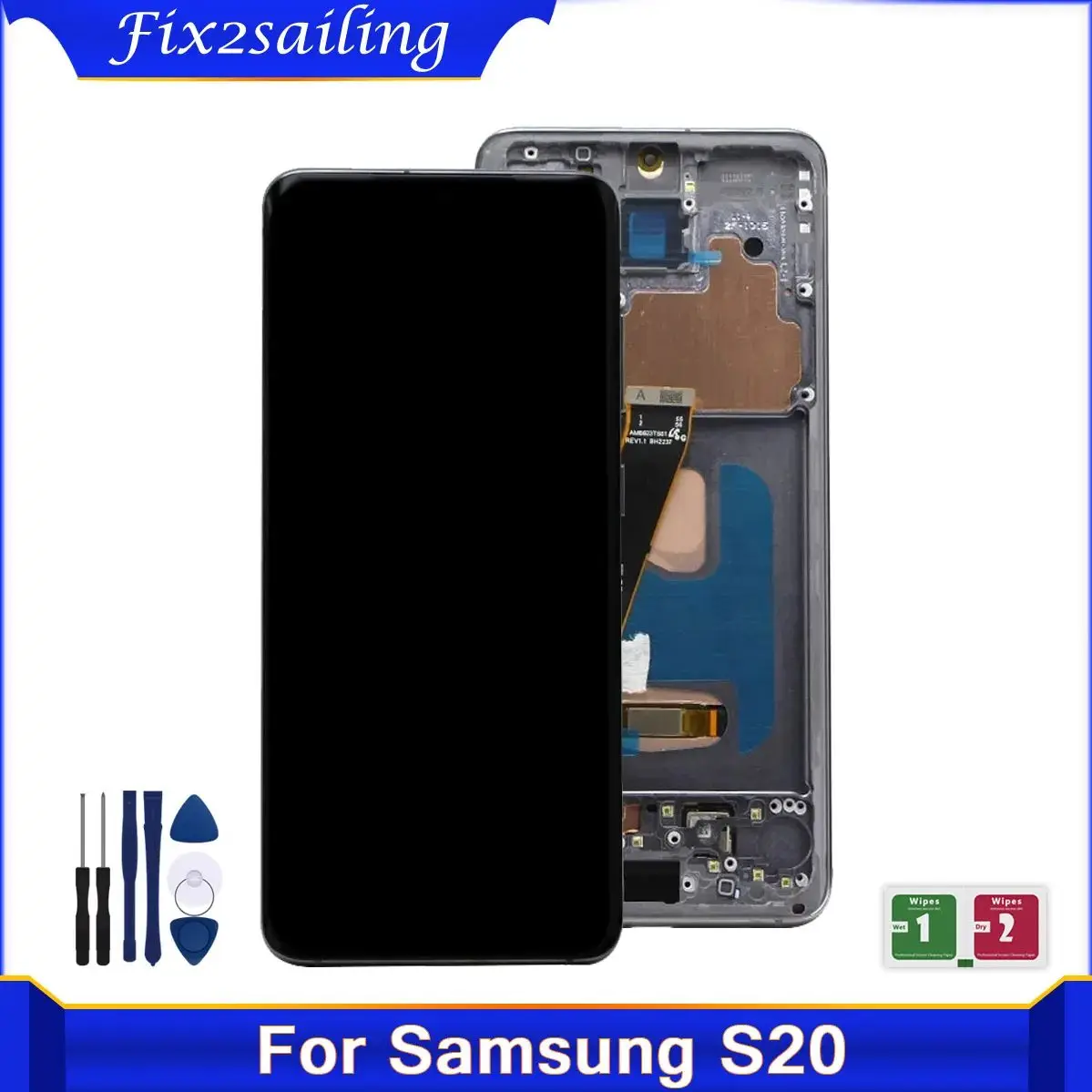 OLED Quality LCD For Samsung S20 G980 G981 LCD Display With Frame SM-G980F/DS G981B/DS LCD Touch Screen Digitizer Repair Parts