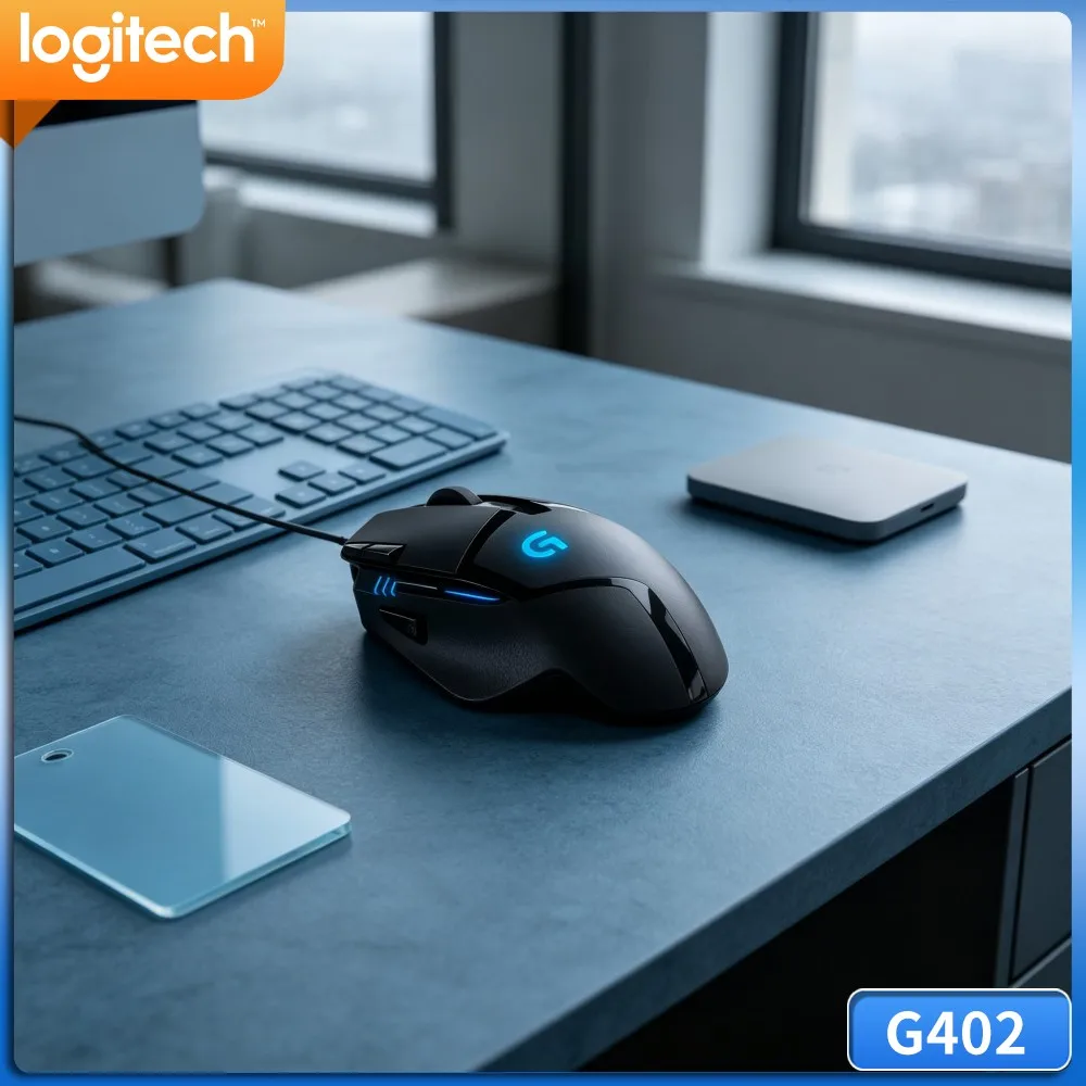 Logitech G402 Hyperion Fury Gaming Mouse On‑The‑Fly DPI Shift Function Stable USB Wired Link For Desktop Entertainment