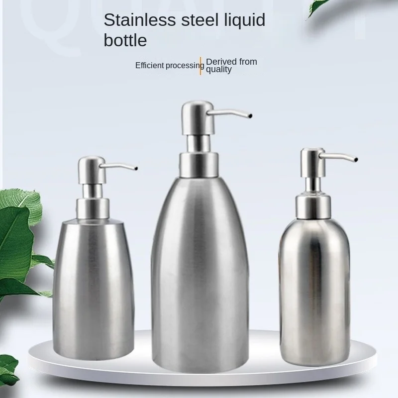 

304 Stainless Steel Hand Sanitizer Bottle Soap Dispenser Shower Gel Lotion Dispenser Shampoo Detergent Hand Sanitizer Bottle