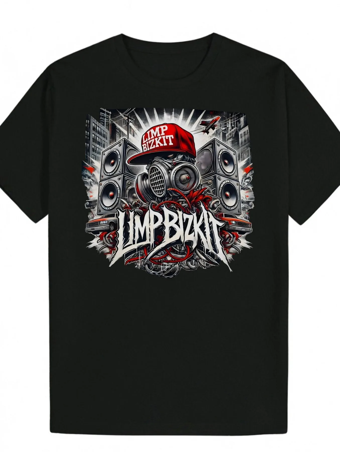 

Top Pick Local Hat Gas Mask Fashion Pattern Round Collar Edgy Tee